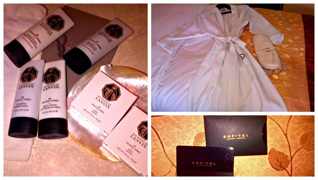 they also provided the bathrobe, slippers, and Lanvin Toiletries!!!